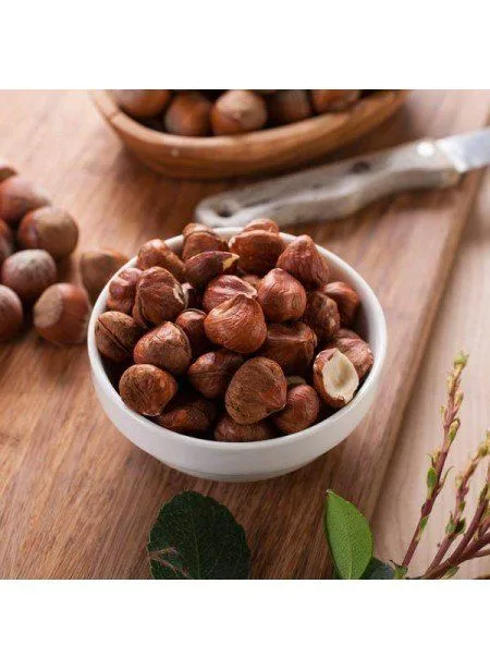 Bowl of hazelnuts