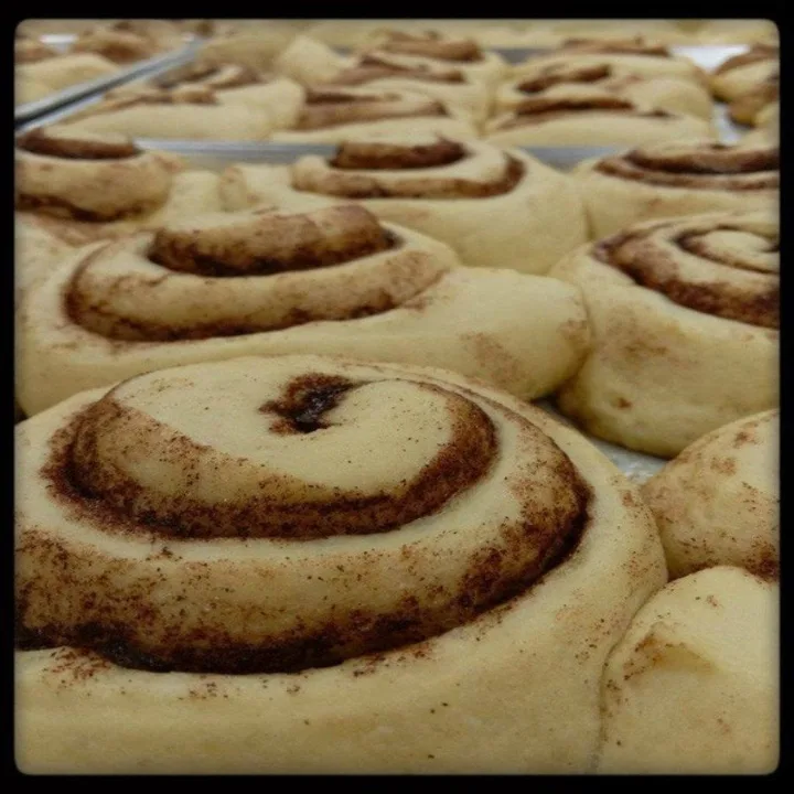 Cinnamon rolls ready for the oven